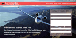 Desktop Screenshot of buenosairesjets.com.ar